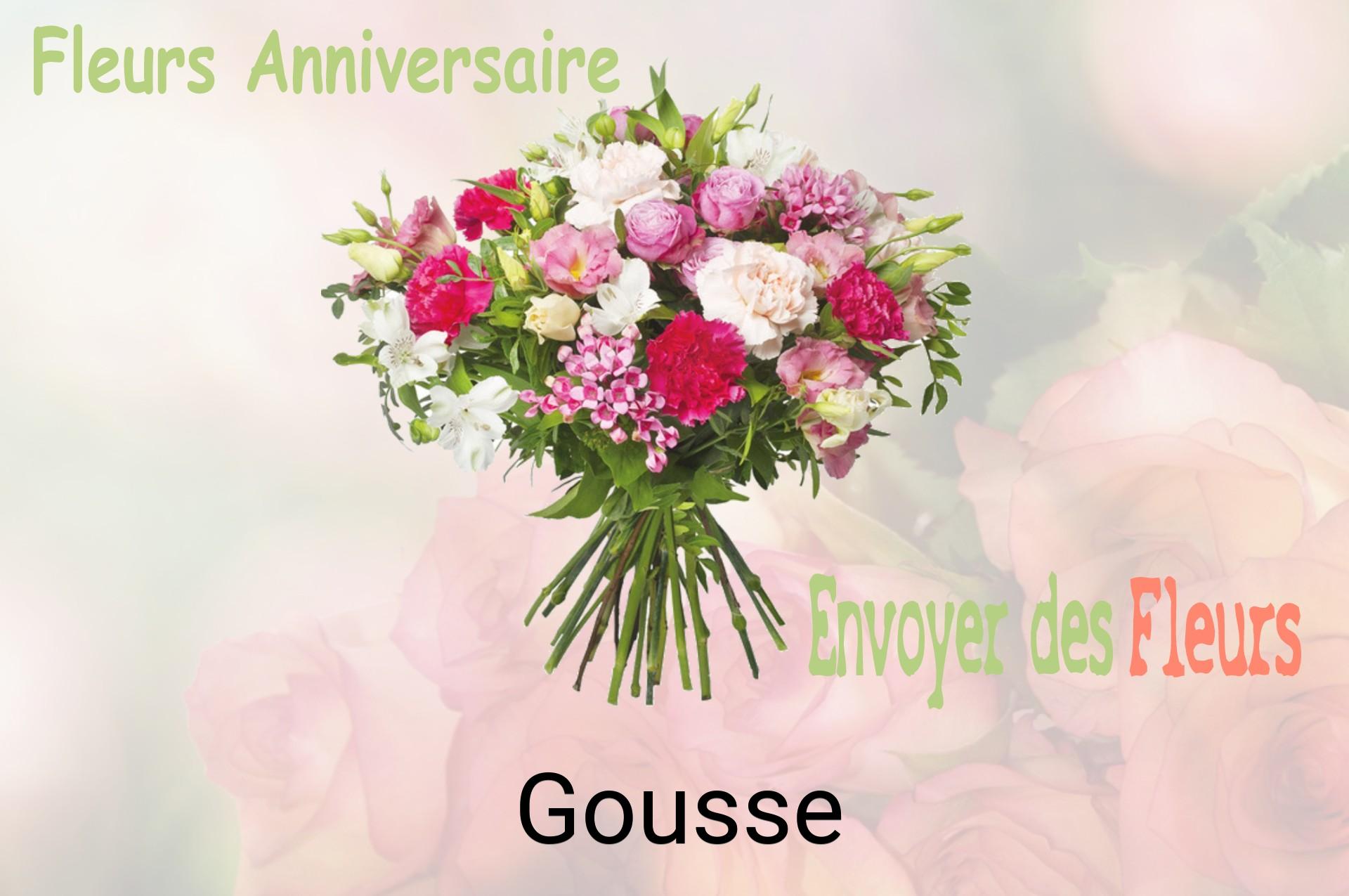Bouquet de fleurs d’anniversaire livré à Gousse