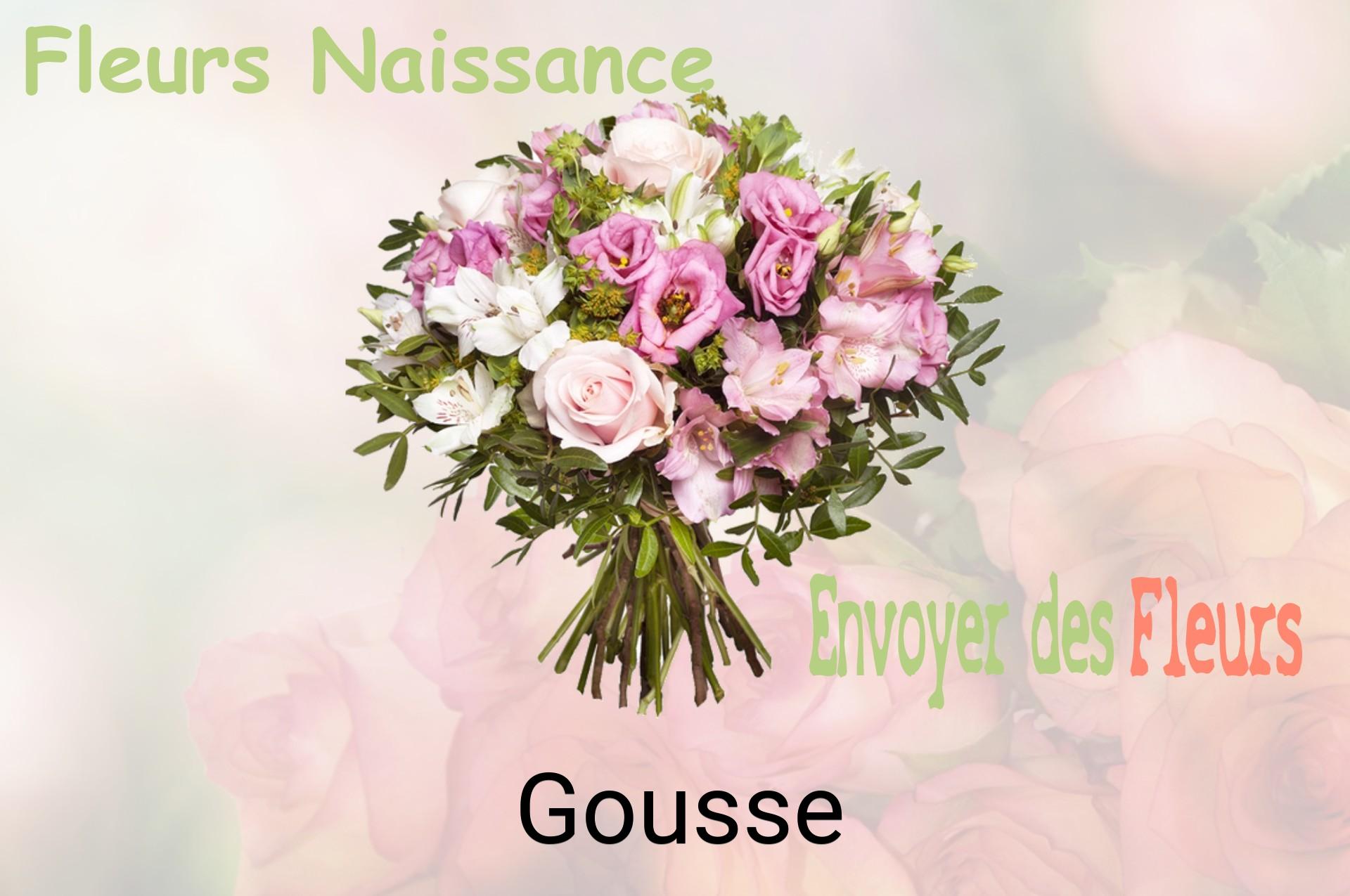 Bouquet de fleurs de naissance livré à Gousse